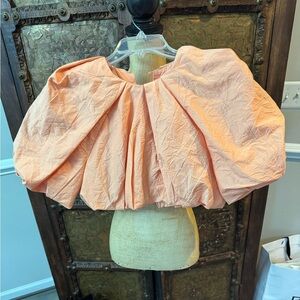 Ginger Smart Elegant Peach Puff Sleeve Top 8